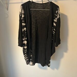 Black and White Women's Open Cardigan